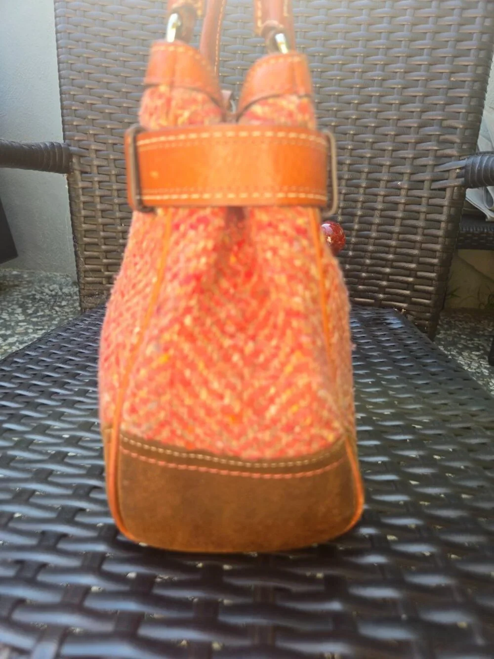 Coach Hamptons Herringbone Satchel F111215
